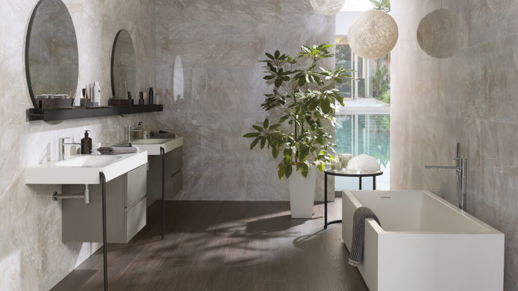 Ceramica-Marvel-Pulido-586-cm-x-1187-cmPAr-Ker-Minnesota-Moka-25-cm-x-150-cm-Porcelanosa